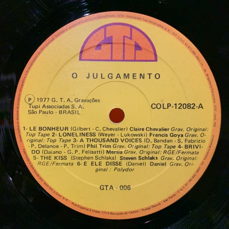 Various / O Julgamento (Trilha Sonora Da Novela) (LP)