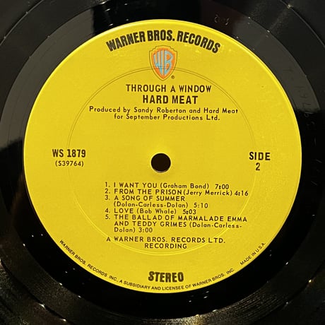 Hard Meat / Through A Window（LP）