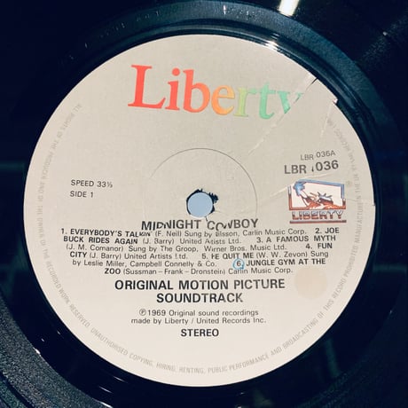 O.S.T. / Midnight Cowboy (Original Motion Picture Score) (LP)