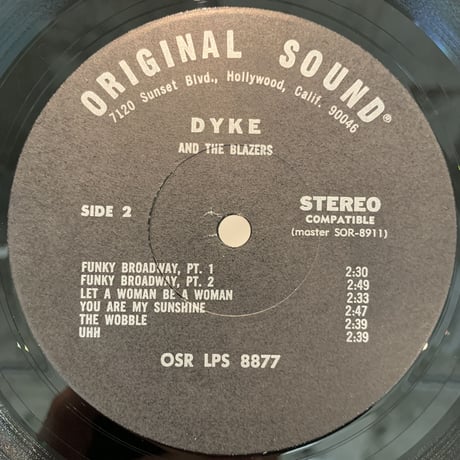Dyke And The Blazers / Dyke's Greatest Hits (LP)