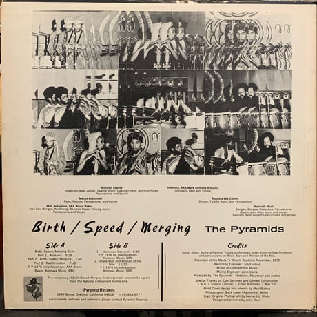 The Pyramids – Birth / Speed / Merging (LP)