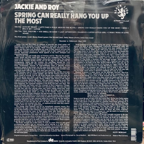 Jackie And Roy / Spring Can Really Hang You Up The Most (LP)