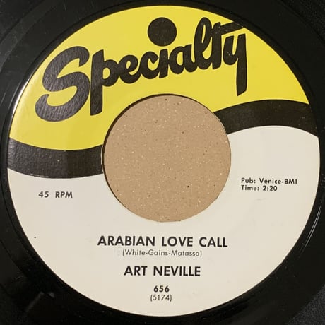 Art Neville / Arabian Love Call (7")