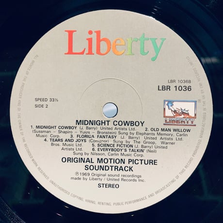 O.S.T. / Midnight Cowboy (Original Motion Picture Score) (LP)