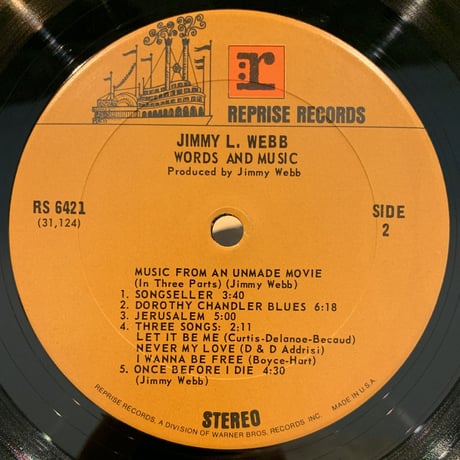 Jimmy L. Webb / Words And Music (LP)