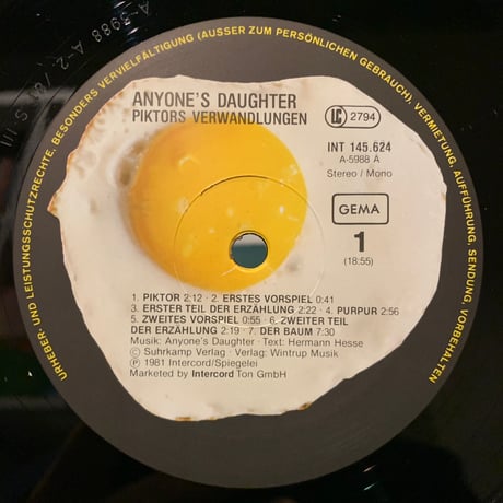 Anyone's Daughter / Piktors Verwandlungen (LP)