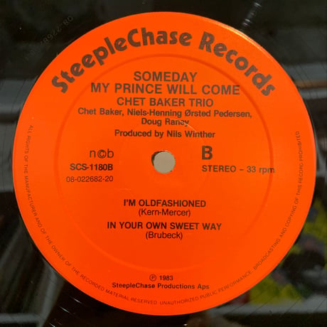 Chet Baker Trio / Someday My Prince Will Come (LP)