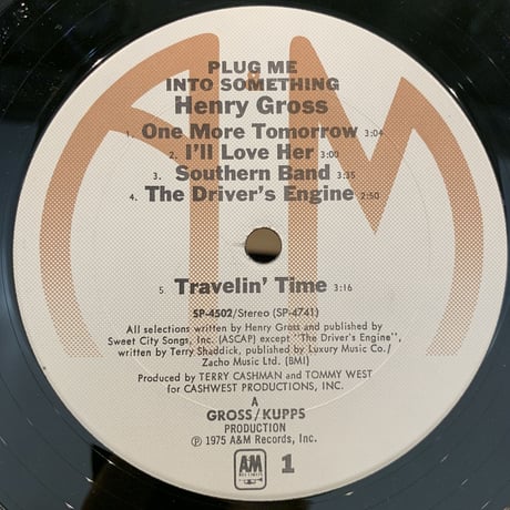 Henry Gross / Plug Me Into Something (LP)
