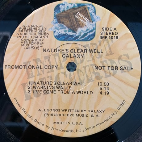 Galaxy / Nature's Clear Well (LP)