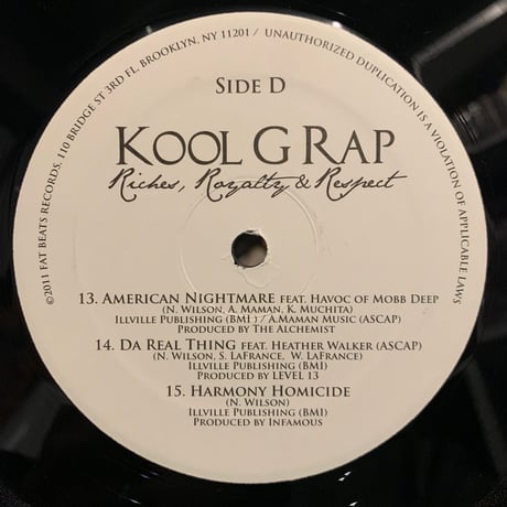 Kool G Rap / Riches, Royalty & Respect (2LP)