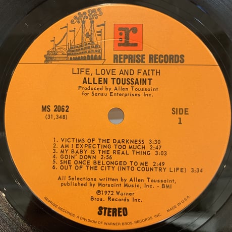 Toussaint / Life, Love And Faith (LP)