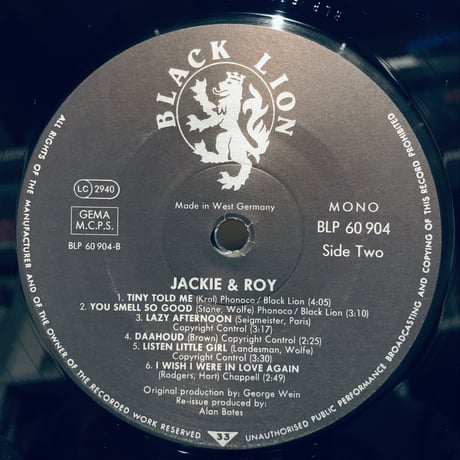 Jackie And Roy / Spring Can Really Hang You Up The Most (LP)