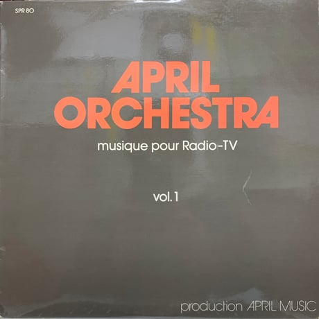 April Orchestra / Musique Pour Radio-TV, Vol. 1 (LP)