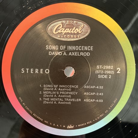 David Axelrod / Song Of Innocence (LP)