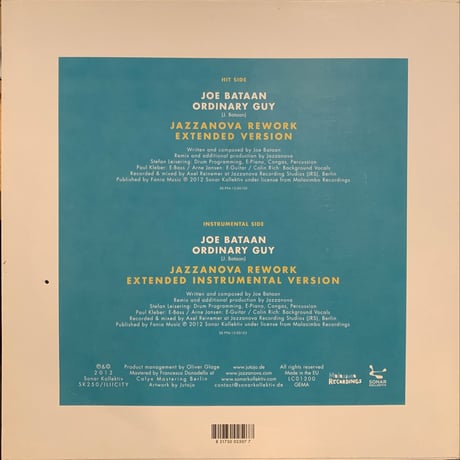Joe Bataan / Ordinary Guy (Afrofilipino) Jazzanova Rework (10")