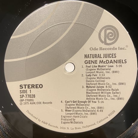 Gene McDaniels /  Natural Juices (LP)