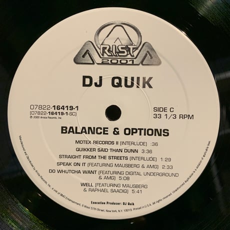 DJ Quik / Balance & Options (2LP)
