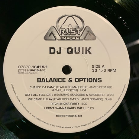 DJ Quik / Balance & Options (2LP)