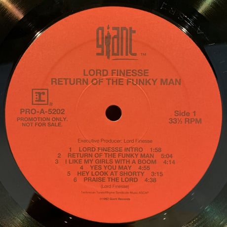 Lord Finesse / Return Of The Funky Man (LP)