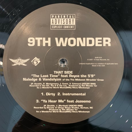 9th Wonder / Sunday (12")