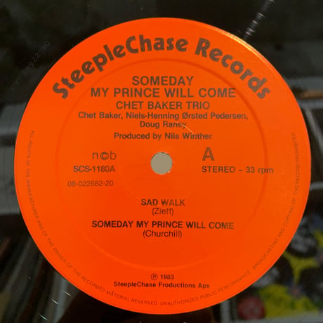 Chet Baker Trio / Someday My Prince Will Come (LP)