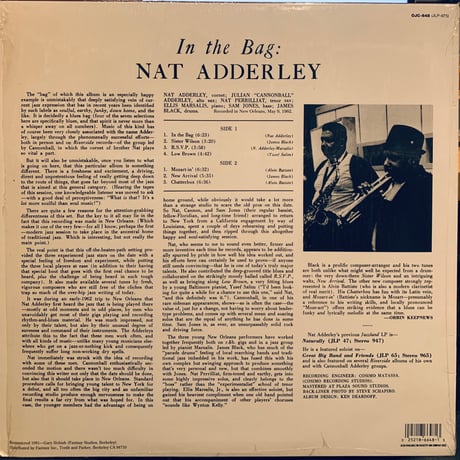 Nat Adderley Sextet / In The Bag (LP)