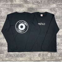 RECORD SHOP MIZO オリジナルロゴロングスリーブTシャツ BLACK