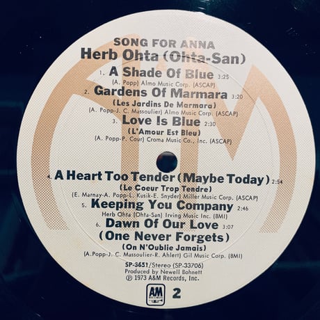 Herb Ohta / Song For Anna (LP)