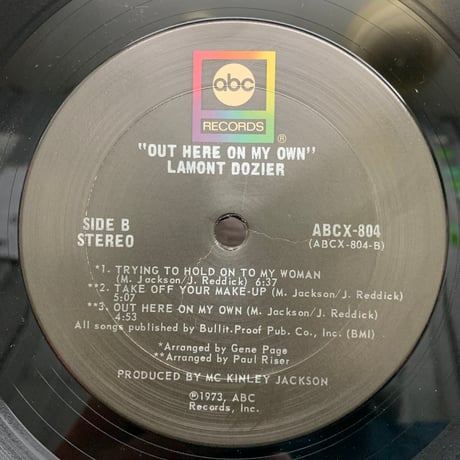 Lamont Dozier / Out Here On My Own (LP)