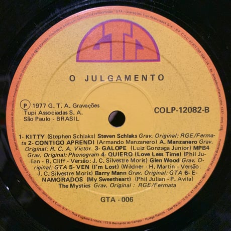 Various / O Julgamento (Trilha Sonora Da Novela) (LP)