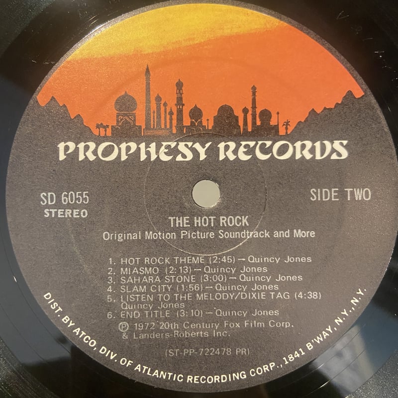 OST『THE HOT ROCK』クインシー・ジョーンズ