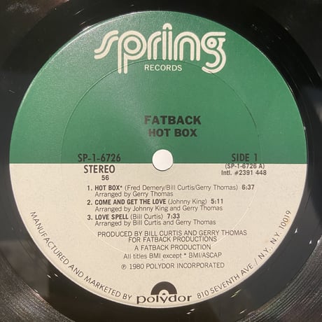 Fatback / Hot Box (LP)