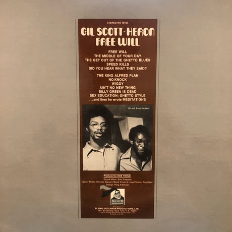Gil Scott-Heron/Free Will (LP)