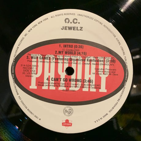 O.C. / Jewelz (2LP)