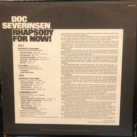 Doc Severinsen / Rhapsody For Now! (LP)
