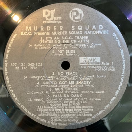 S.C.C. Presents Murder Squad / Nationwide (LP)