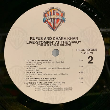 Rufus And Chaka Khan / Stompin' At The Savoy (2LP)