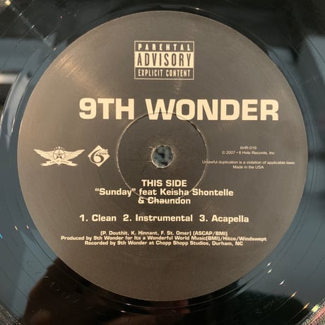 9th Wonder / Sunday (12")