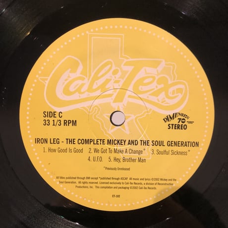 Mickey And The Soul Generation / Iron Leg ( The Complete mickey And The Soul Generation) (2LP)