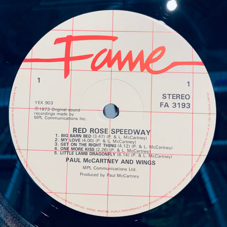 Paul McCartney And Wings / Red Rose Speedway (LP)
