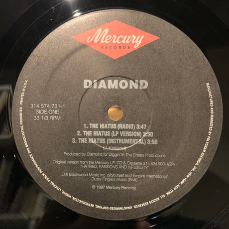 Diamond / The Hiatus (12")
