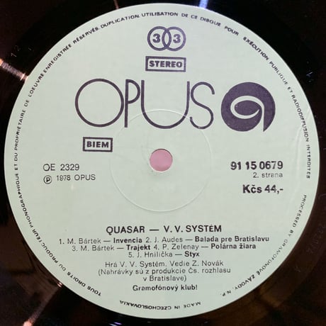 V.V. Systém / Quasar (LP)