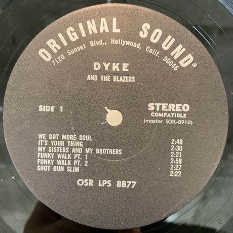 Dyke And The Blazers / Dyke's Greatest Hits (LP)