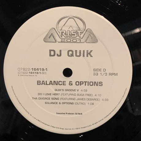 DJ Quik / Balance & Options (2LP)