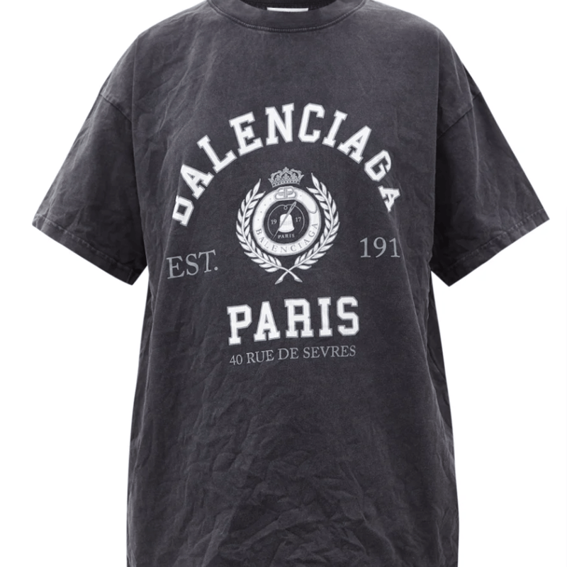 都会的 バレンシアガ Tシャツ PARIS BY DAY コットン ロゴタグ BALENCIAGA パリ コットンTシャツ | バズ トレンド ストア