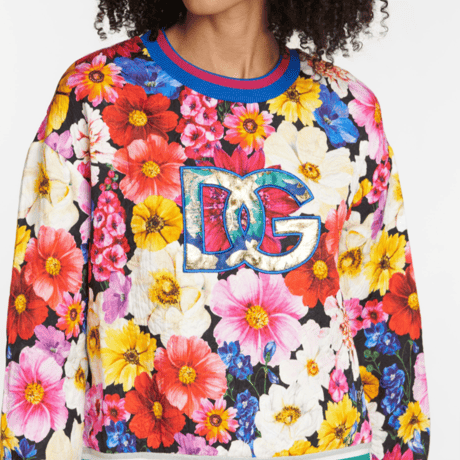 DOLCE & GABBANA DGフローラルパーカー