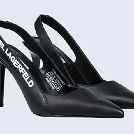 KARL LAGERFELD SARABANDE KARL TAPE SLING パンプス