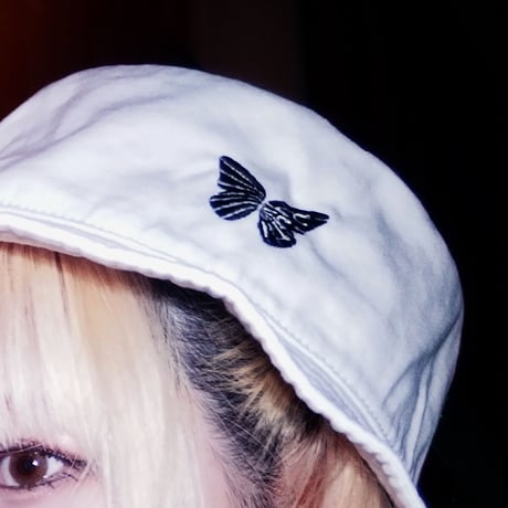 Butterfly Bucket Hat（WHITE）