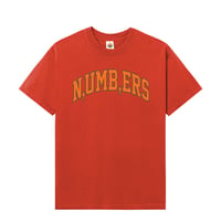 NUMBERS Tee (Deep Orange)