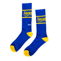 Snoop Dogg Socks (Blue × Yellow)